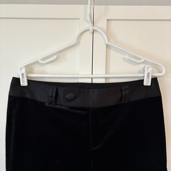 Banana Republic velvet tuxedo pants with satin trim Martin cut (size 6) - Picture 3 of 7